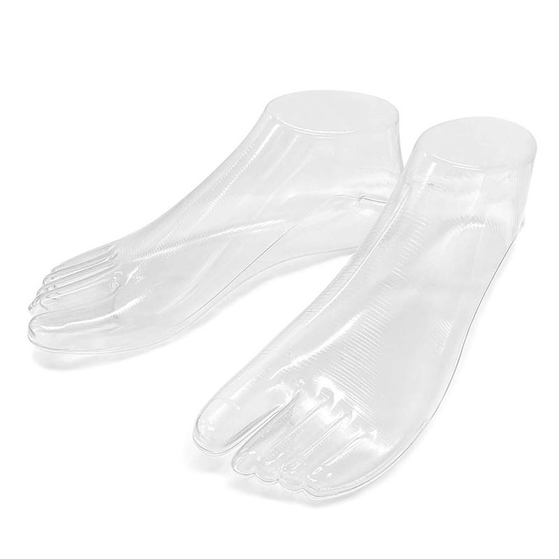 SteelFever 1 Pair Plastic Foot Model Tools Shoes Support for Ankle-High Shoes Display (Transparent) - Image 4